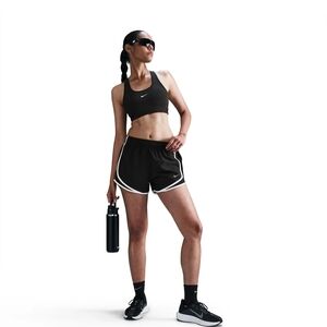 Nike Black Women's Athletic Shorts with White Piping